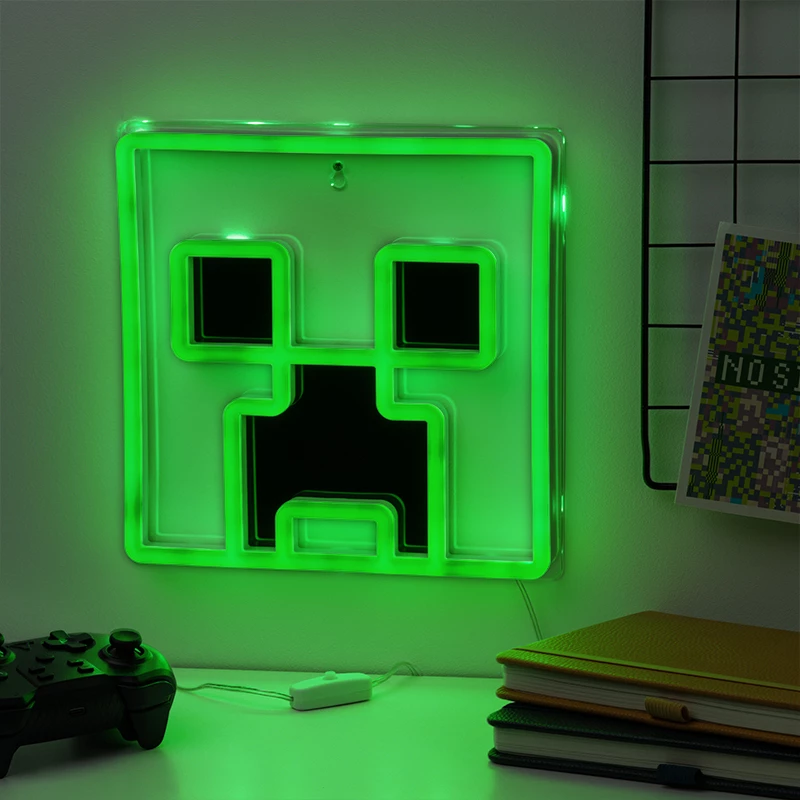 Paladone Minecraft Creeper LED Neon Sienas Gaisma