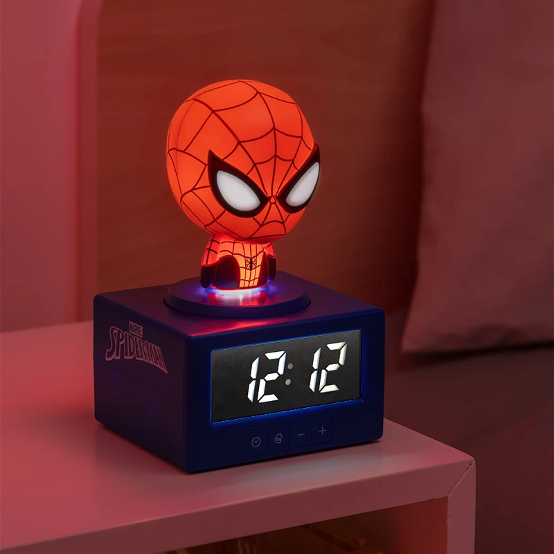 Paladone Spider-Man Icon modinātājpulkstenis - digitālais LED, sarkans/melns