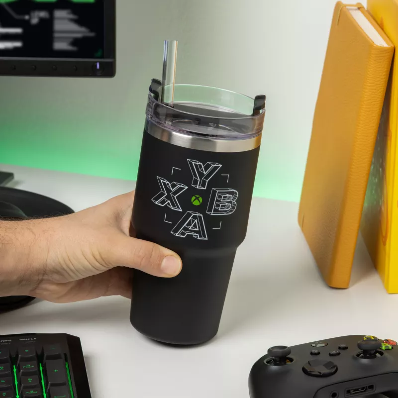 Paladone Xbox Gamer Cup - keramikas krūze ar kontroliera rokturi, 300 ml, melna/zaļa