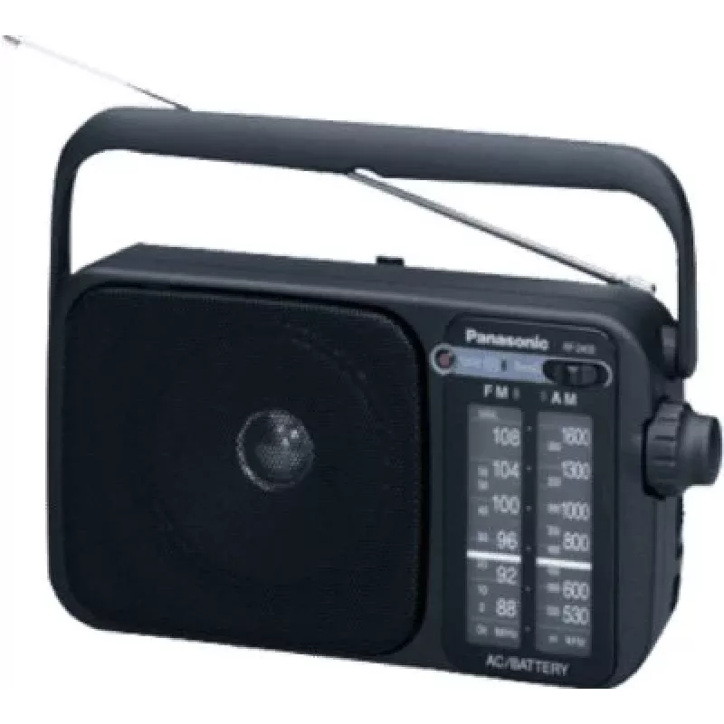 Panasonic RF-2400DEG-K pārnēsājams analogais AM/FM radio - melns