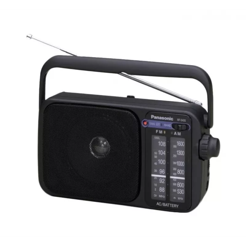 Panasonic RF-2400DEG-K pārnēsājams analogais AM/FM radio - melns
