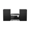 Panasonic SC-PM272EG-S Micro Hi-Fi sistēma ar CD, Bluetooth, DAB/DAB+ radio, USB un AUX - Sudraba (20W RMS)