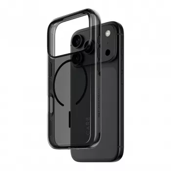 PanzerGlass CARE Smokey apvalks ar melnu MagSafe iPhone 17 Pro