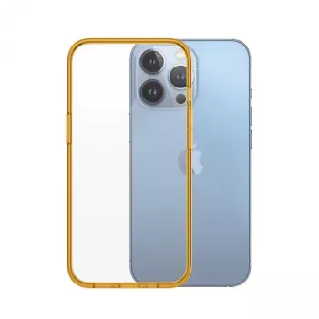 PanzerGlass ClearCase Apple iPhone 13 Pro Tangerine – pret dzeltēšanu, MagSafe, MIL-STD-810H triecienaizsardzība