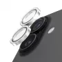 PanzerGlass Hoops Glitter Silver kameras objektīva aizsargplēve iPhone 17 / iPhone 16 / 16 Plus