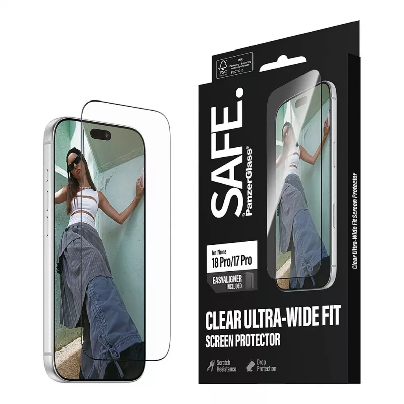 PanzerGlass SAFE. ekrāna aizsargplēve iPhone 18 Pro / 17 Pro
