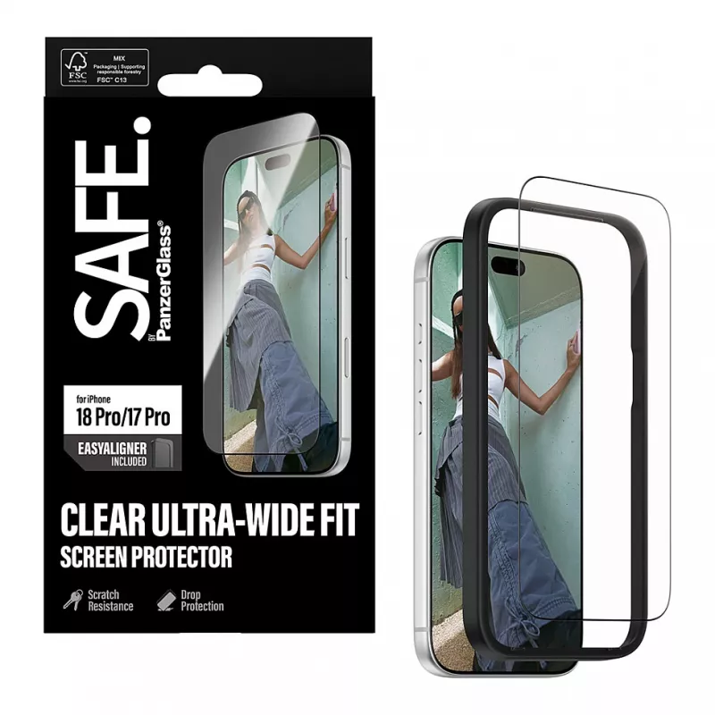 PanzerGlass SAFE. ekrāna aizsargplēve iPhone 18 Pro / 17 Pro