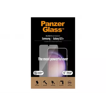 PanzerGlass Ultra-Wide Fit ekrāna aizsargstikls Samsung Galaxy S23+ ar aplikatoru
