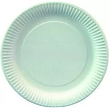 PAPSTAR 11170 apaļš kartona šķīvis, balts, 230 mm, 100 gab.