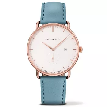 PAUL HEWITT Grand Atlantic vīriešu rokas pulkstenis PHTGARW23S 42mm Sudraba nerūsējošā tērauda siets