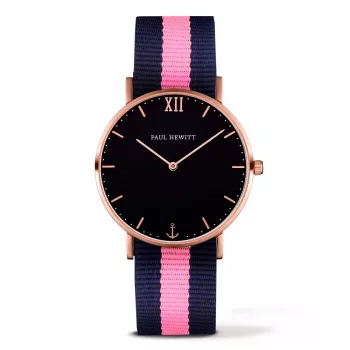 PAUL HEWITT Unisex Watch Sailor Line PSARSTBNLP20S 39mm Stainless Steel Leather Strap Analog Quartz