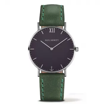 Paul Hewitt Sieviešu pulkstenis Sailor Line PHSASSMB12M 36mm rozā zelts nerūsējošais tērauds melns ciparnīca