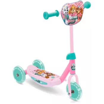 Paw Patrol Skye 3 riteņu skrejritenis meitenēm 2-5 gadiem, regulējams augstums, Lean-to-Steer, rozā/violetā