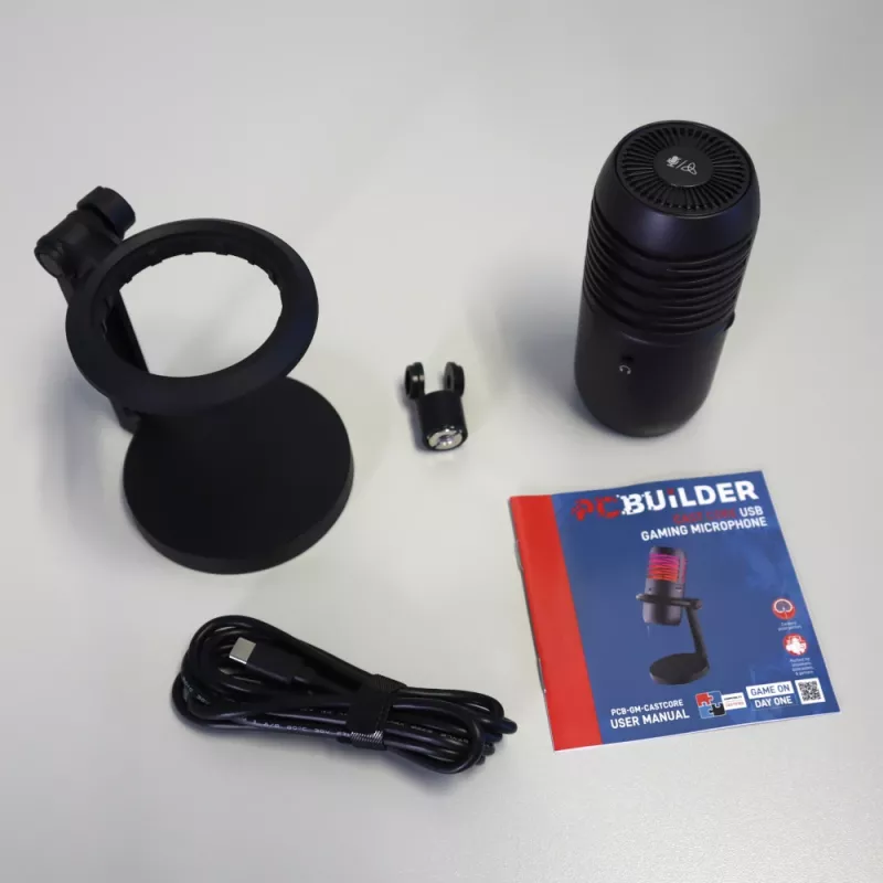 PCBuilder CAST CORE USB spēļu mikrofons
