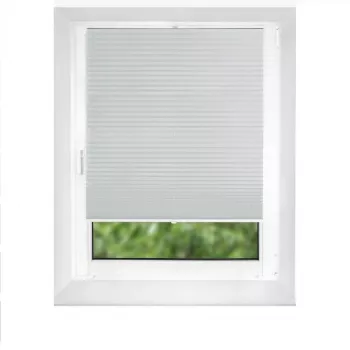 Pearl 70x210 Grey Plisse Blind ar termoizolāciju un UV aizsardzību