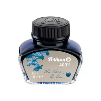 Pelikan 4001 tintes pildspalvas tinte, zili melna, 30 ml stikla pudelē 301028