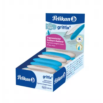 Pelikan griffix trīsstūrveida dzēšgumija, TPE plastmasa, ergonomiska satveršanas zona, 1 gabals, dažādās krāsās 300007862