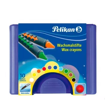 Pelikan K12 vaska krītiņi 10 krāsās, kartona iepakojumā 723155