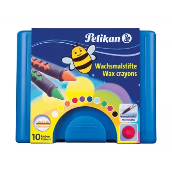 Pelikan K12 vaska krītiņi 10 krāsās, kartona iepakojumā 723155