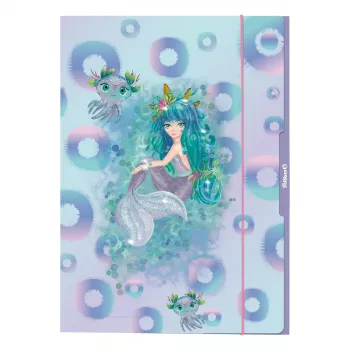 Pelikan Mermaid Drawing Folder DIN A3, izturīgs kartons ar mirdzošu spīdumu, 1 gab. 300004008