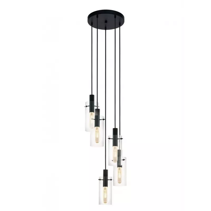 Piekaramo griestu lampa Montefino 97368 5x60W E27 Hroms/Balts