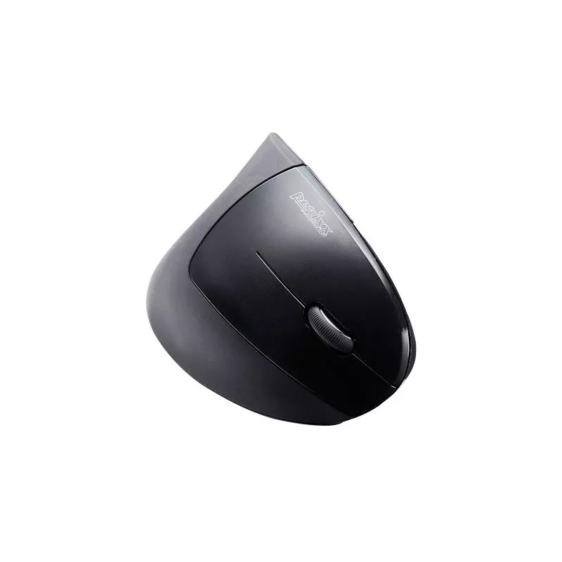 Perixx PERIMICE-713 bezvadu ergonomiskā vertikālā pele, labajai rokai, optiskā, 2000 DPI, 2.4 GHz, nano uztvērējs, melna