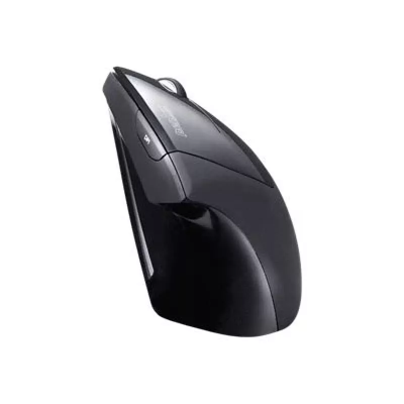 Perixx PERIMICE-713 bezvadu ergonomiskā vertikālā pele, labajai rokai, optiskā, 2000 DPI, 2.4 GHz, nano uztvērējs, melna