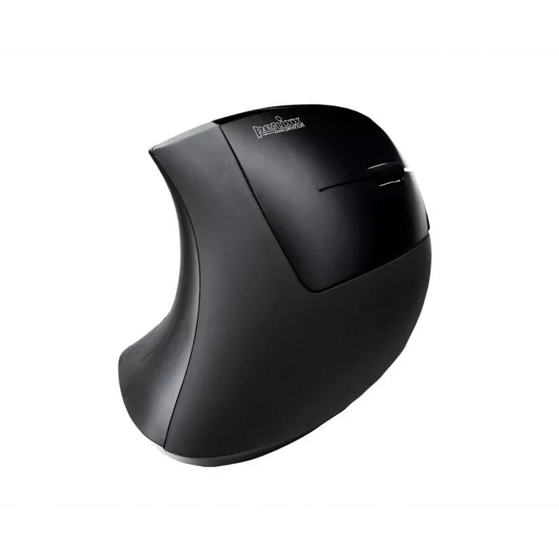 Perixx PERIMICE-713 bezvadu ergonomiskā vertikālā pele, labajai rokai, optiskā, 2000 DPI, 2.4 GHz, nano uztvērējs, melna