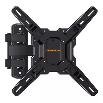 PERLEGEAR PGMF3 Fiksētais TV sienas stiprinājums 26-60 collu televizoriem, 45 kg, VESA 75x75–400x400, īpaši plāns 25 mm profils, melns