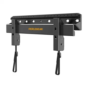 PERLEGEAR PGMT7 pilnās kustības TV stiprinājums 24-55 collu televizoriem, divu roku artikulējošs sienas stiprinājums, maksimālā slodze 45 kg, VESA 75x75 līdz 400x400 mm, melns