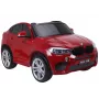 PETMEX Battery-Powered Car New BMW X6M SUV LED Lights MP3 Red Lacquered