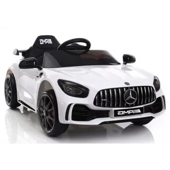 PETMEX Mercedes-AMG GTR 12V bērnu elektriskā mašīna - balta