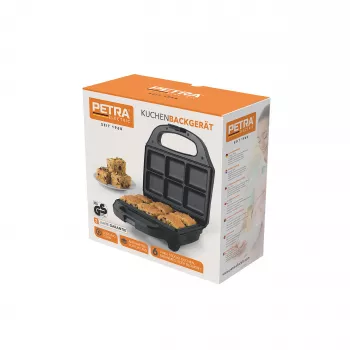 Petra PT5921DEKF Kēksiņu cepējs - 7 mini kēksiņi/kēksiņi/donuti, 700W, nepiedegošs, melns