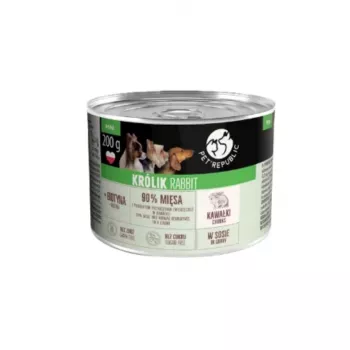 PETREPUBLIC gabaliņi ar trusi mērcē mitrā suņu barība – 10 x 200g