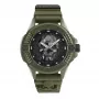 Philipp Plein vīriešu automātiskais skeleton pulkstenis PWUBA0423 44mm melns silikons