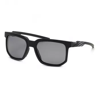 PHILIPP PLEIN SPORT Vīriešu SSP011-56U28P Polarizētas Saulesbrilles - Melns Acetāta Rāmis, Pelēka Lēca