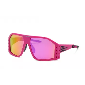 Philipp Plein Sport Men's Sunglasses SSP002616YLR - Melna taisnstūra rāmja saulesbrilles ar pelēkām lēcām