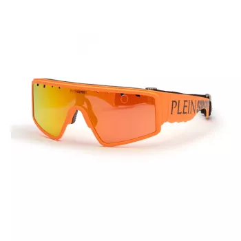 PHILIPP PLEIN SPORT SSP007-99B55A Vīriešu saulesbrilles – melns rāmis, pelēkas lēcas, UV400