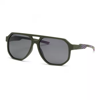 PHILIPP PLEIN SPORT SSP014-61J97P Vīriešu saulesbrilles - Melns rāmis, pelēkas polarizētas lēcas 61/15/135 mm
