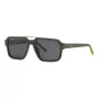Philipp Plein Sport SSP036-57NVNP Vīriešu taisnstūra saulesbrilles tumši zilā krāsā ar dūmu pelēkām lēcām 57/17/150 mm