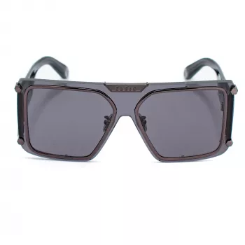 Philipp Plein SPP096M990I86 Vīriešu saulesbrilles Pilot Aviator Metāls Melnas Pelēks Gradient UV400 99mm