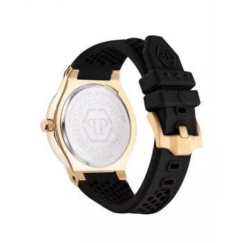 Philipp Plein The $kull Vīriešu Kvarca Pulkstenis 44mm Nerūsējošā Tērauda Korpusā, Melna Silikona Siksniņa PWUFA0225