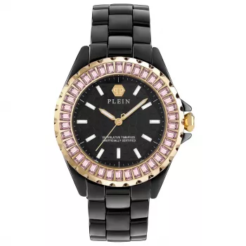 Philipp Plein The Skull Sieviešu pulkstenis 38mm Nerūsējošais tērauds Melns silikons PWPPA0324