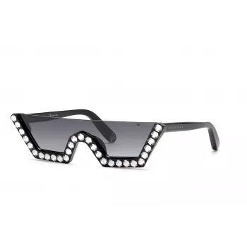 Philipp Plein sieviešu saulesbrilles SPP031S990700 melns rāmis UV400