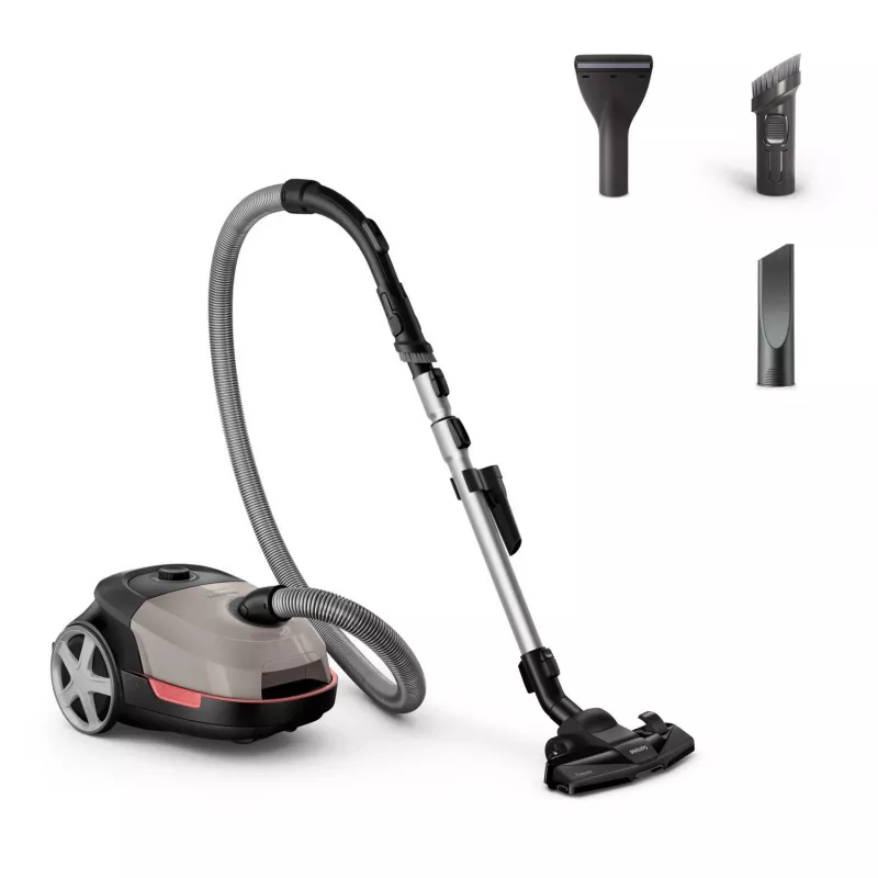 Philips 5000 Series XD5122/10 putekļsūcējs, 900W, 4L putekļu maiss, Deep Black