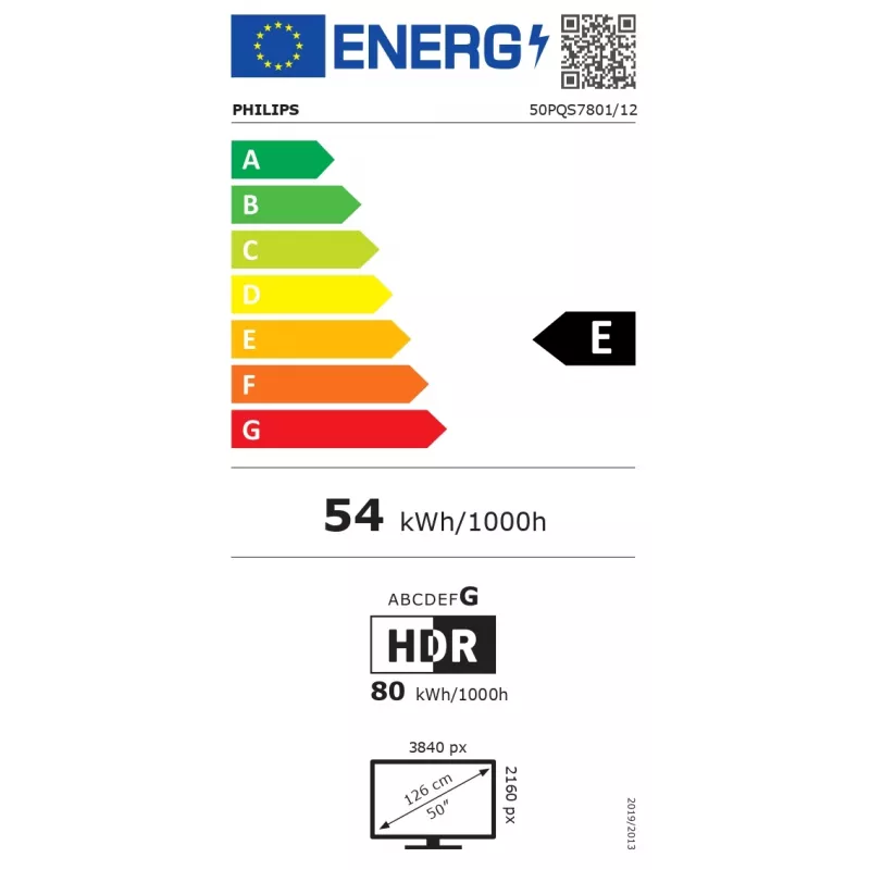 Philips 50PQS7801/12 50 inch 4K QLED Smart TV ar Ambilight un Google TV