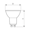 Philips CorePro LED Spot 5-50W GU10 827 36° Dimmable - Silts Balts