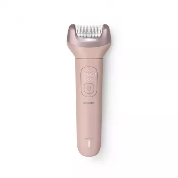 Philips Epilator Series 9000 BRE718/00 Bezvadu slapjās/sausās epilācijas ierīce ar 32 pincetēm, keramikas diskiem, Opti-Light, 2 ātrumiem, Li-ion akumulatoru, 40 min darbības laiku, komplektā Optimālā kontakta uzgalis, Smalko zonu uzgalis, Pīlinga cimds, 