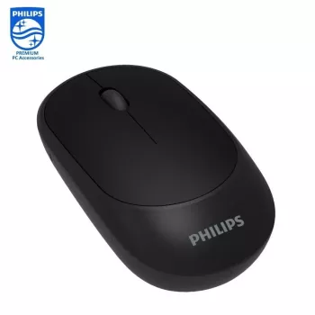 Philips M314 stilīga un kompakta bezvadu pele, 3 pogas, 800/1000/1200/1600dpi, melna