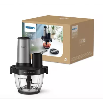 Philips Series 5000 Virtuvējs Kombains HR1504/00, 800 W, 2.1 L Bļoda, Balts